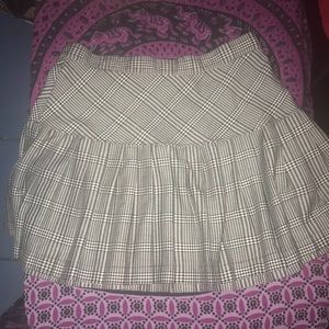 Pleated mini skirt